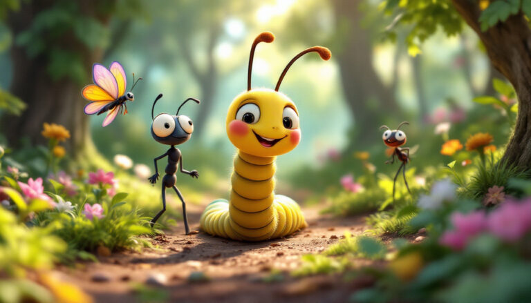 Timmy Tausendfüßler lernt das Laufen